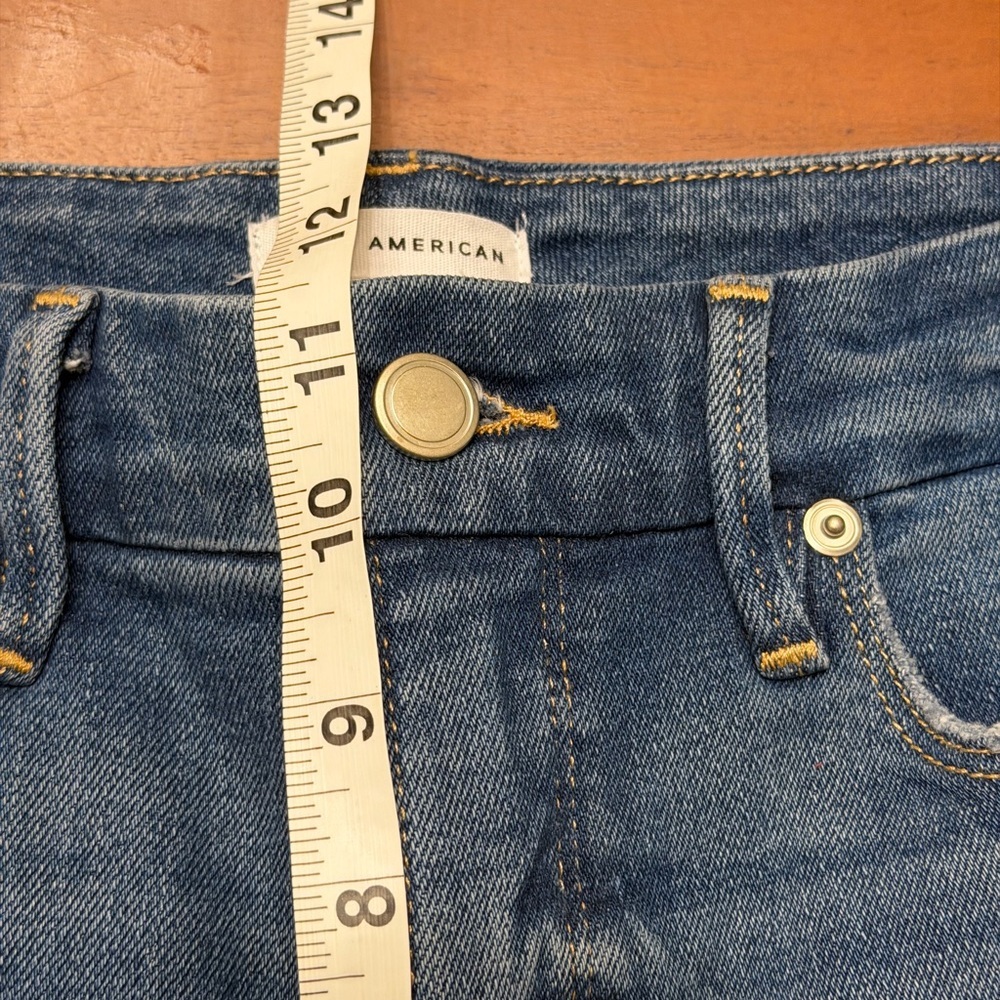 Good American Blue Straight Leg Jeans - Picture 8 of 9